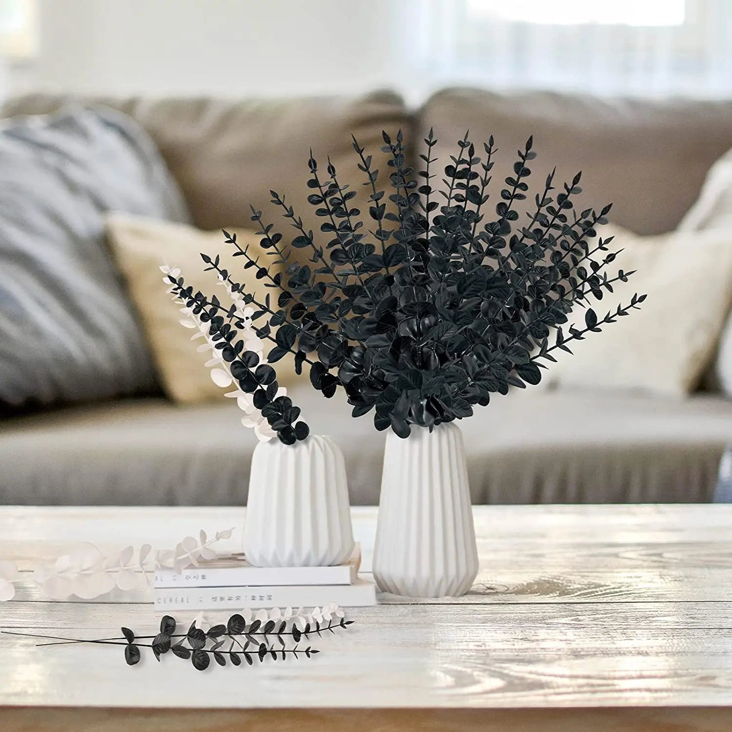 Pianta finta di eucalipto artificiale Silver Dollar Greenery.