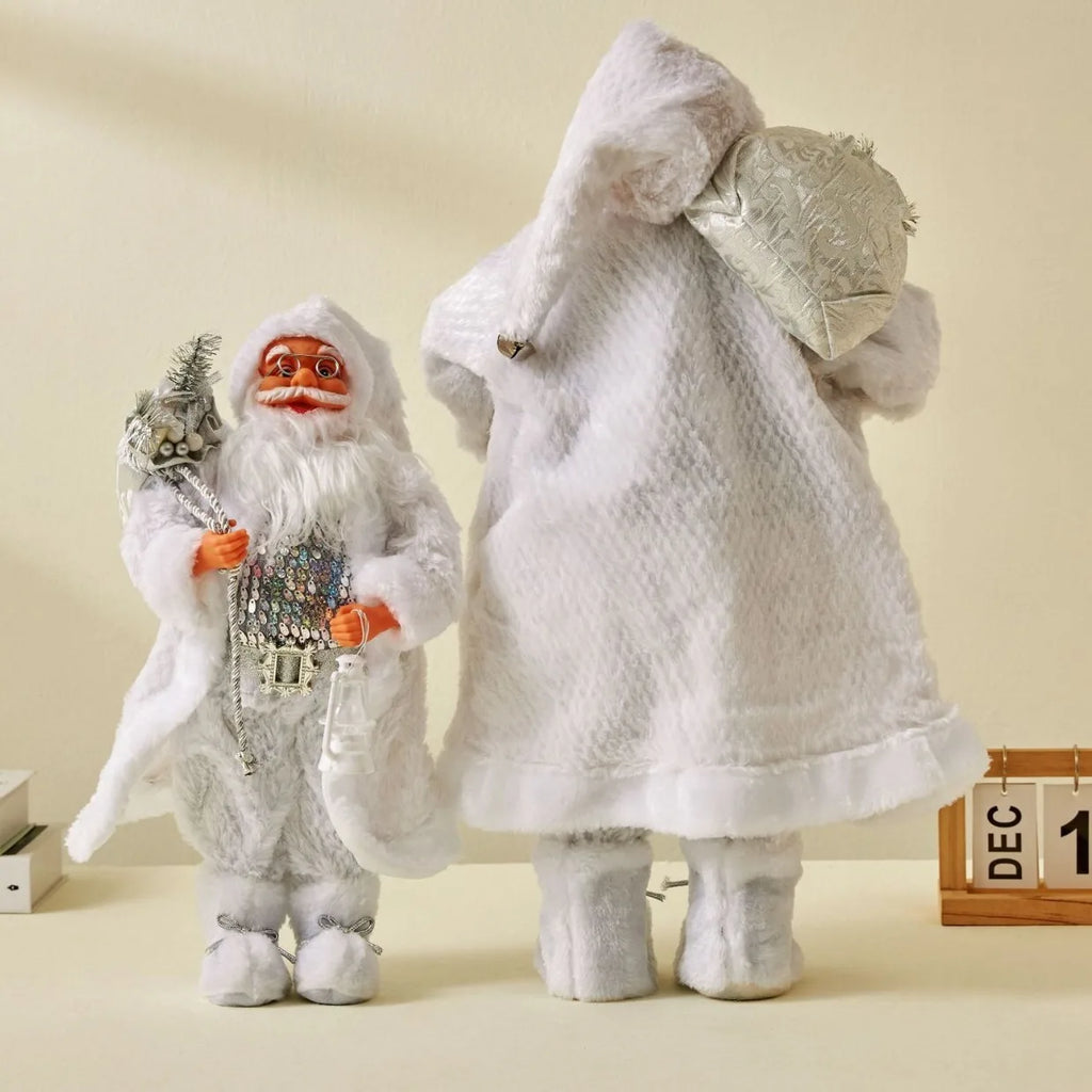 Santa Claus Christmas Ornament - 12.6 inch Plastic Bird 3D Statue.