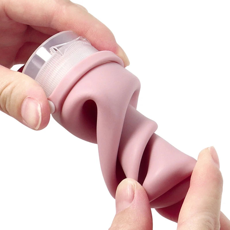 Bottiglia da viaggio portatile in silicone per cosmetici, bottiglia vuota ricaricabile