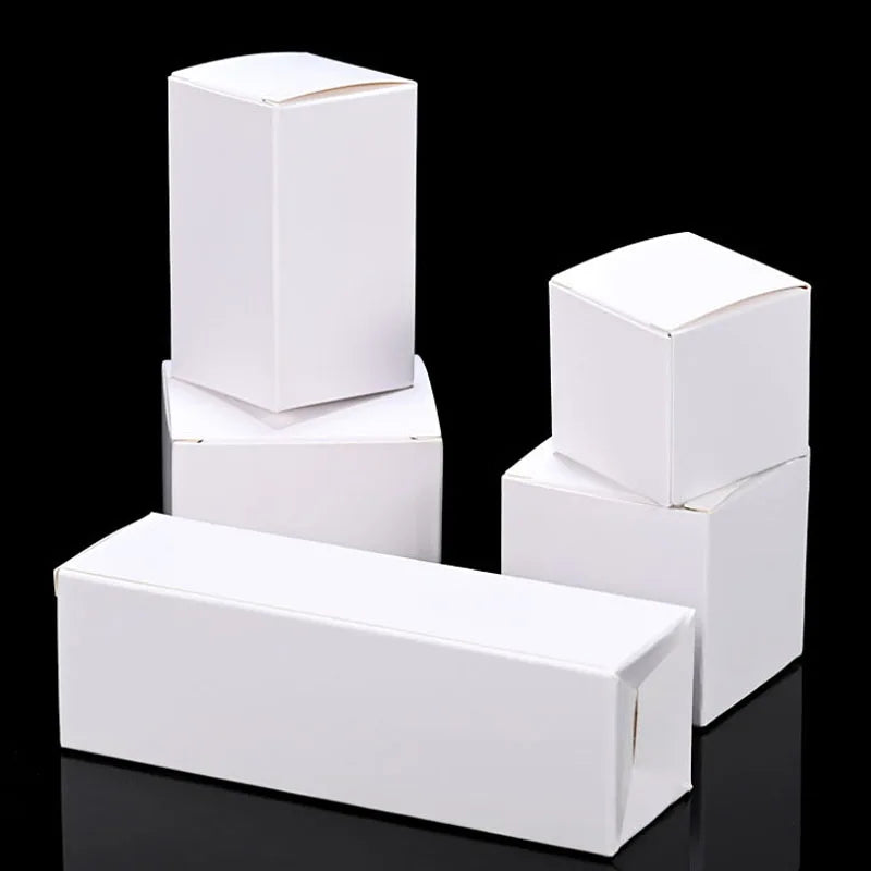 White Cardboard Packaging Box Multi Size 50pcs.