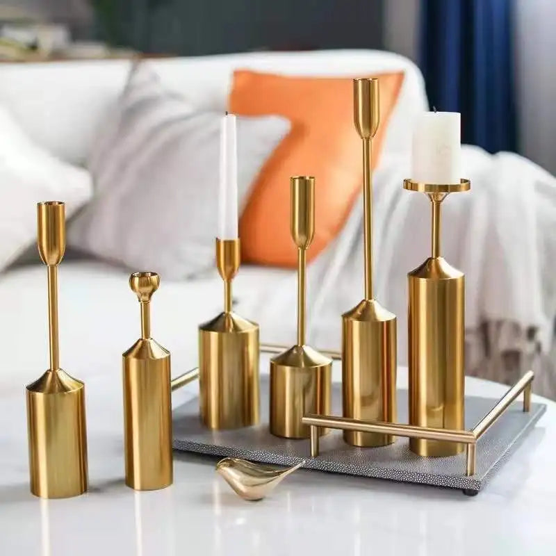 European Style Retro Metal Candelabra Candle Holder