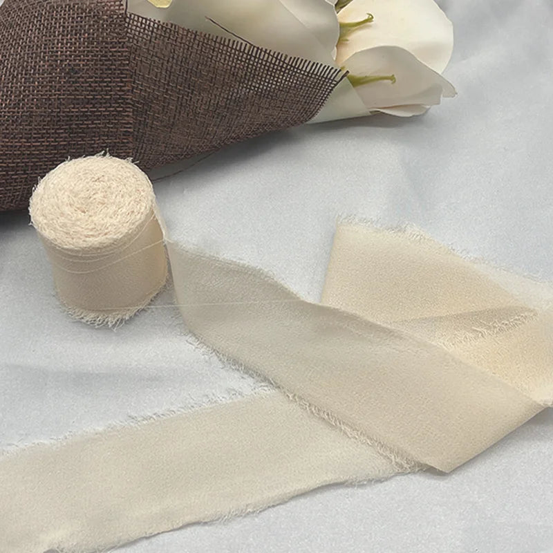 Cinta de encaje Cinta de gasa Cinta de seda Flores