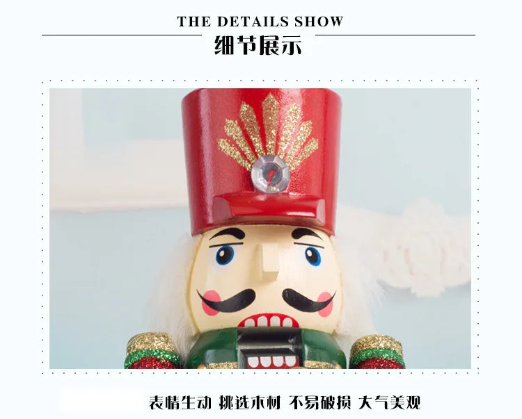 Nutcracker Round Base Wooden Soldier 36CM