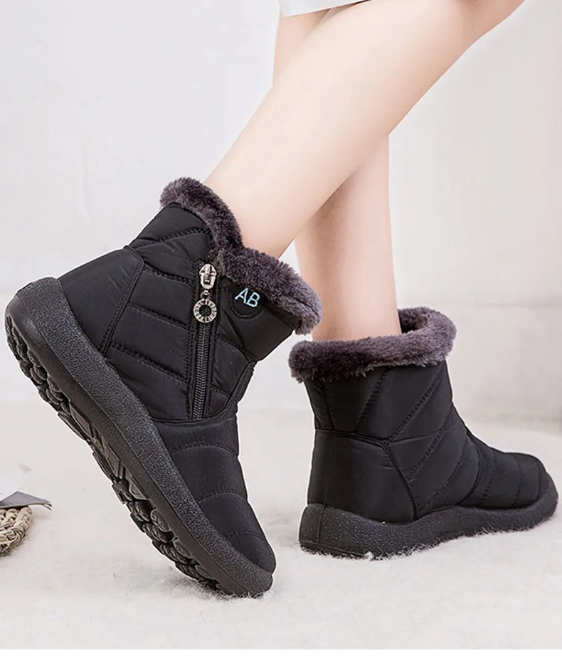 Women's Boots Women's Ankle Boots With Fur Winter