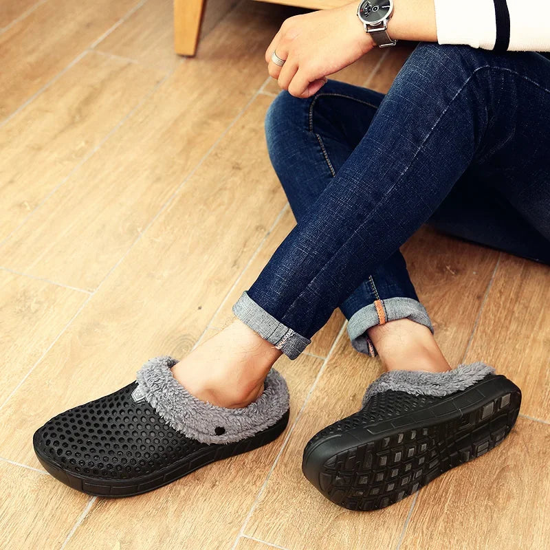 Winterpantoffeln Warme, flauschige Plüschpantoffeln 