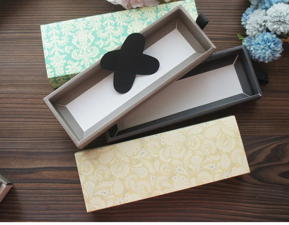 Elegant Blue Yellow Flower Pattern 3 Size 10 Set Gifts Packing