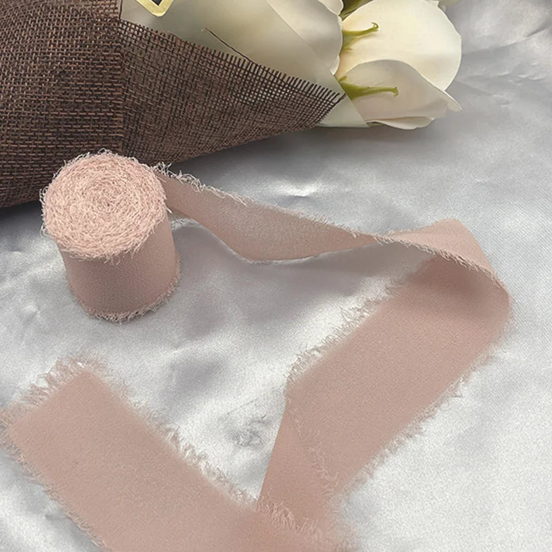 Cinta de encaje Cinta de gasa Cinta de seda Flores