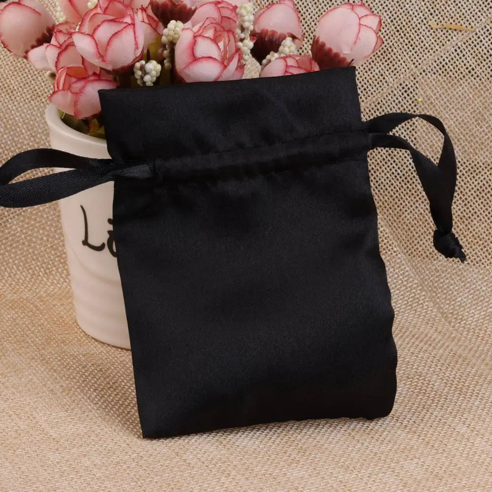 Satin Drawstring Pouch For Packing Gift Bag.