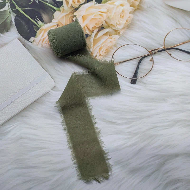 Cinta de encaje Cinta de gasa Cinta de seda Flores