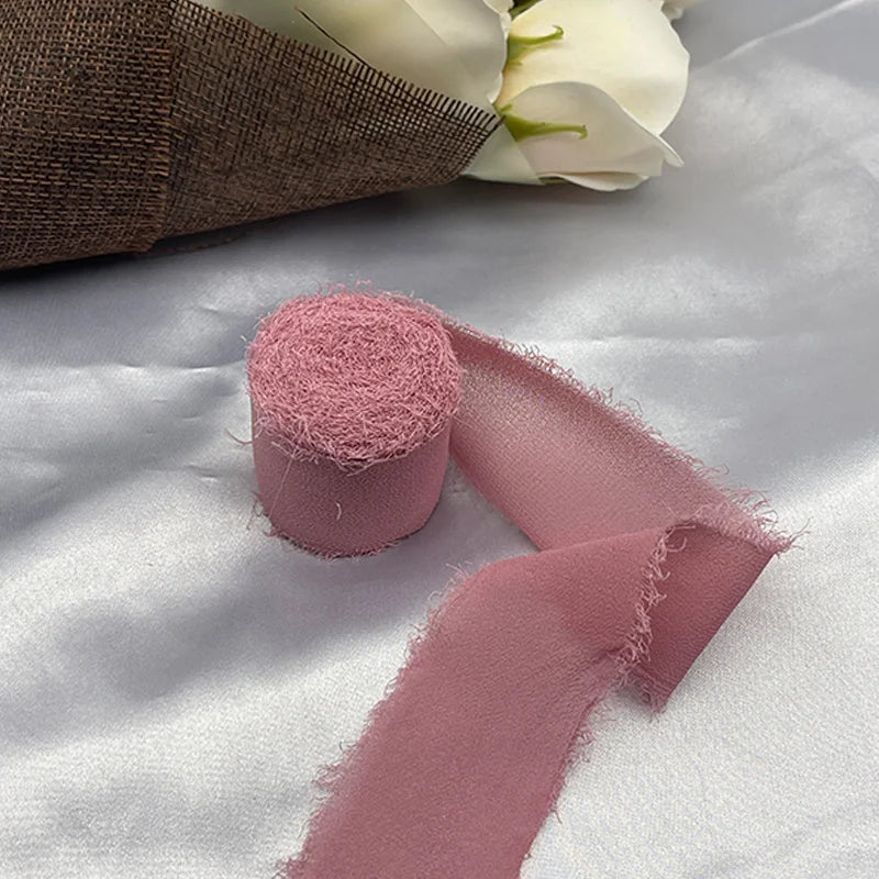 Cinta de encaje Cinta de gasa Cinta de seda Flores