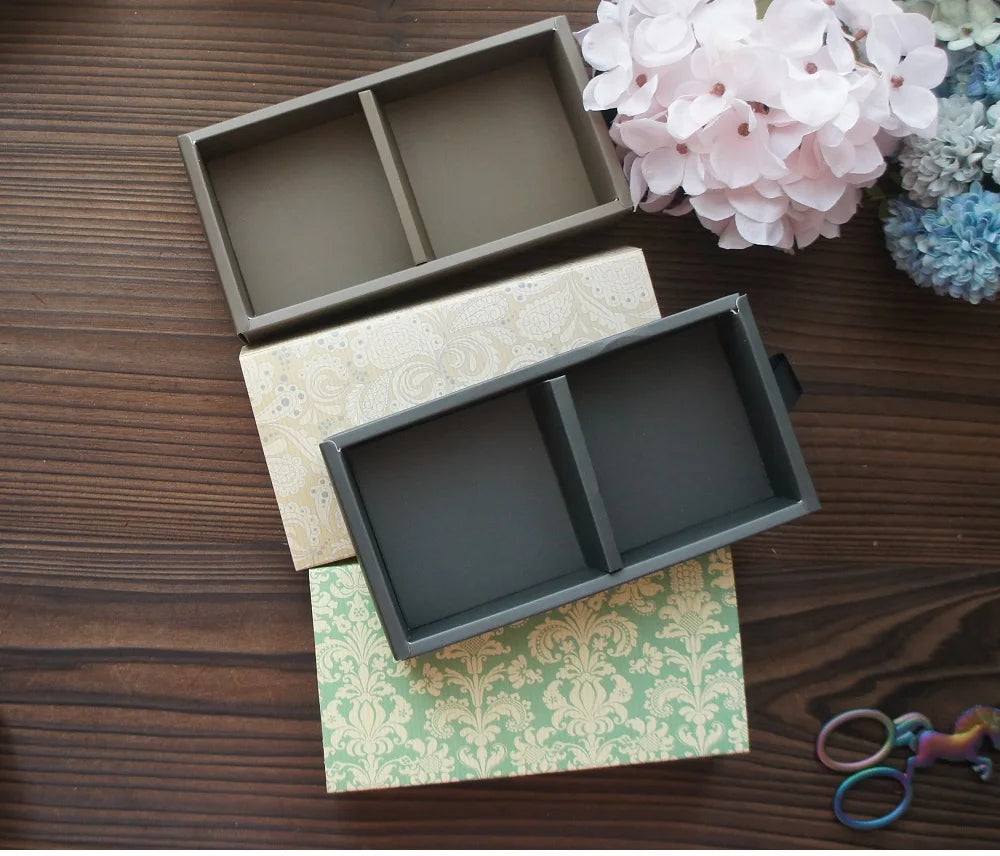 Elegant Blue Yellow Flower Pattern 3 Size 10 Set Gifts Packing