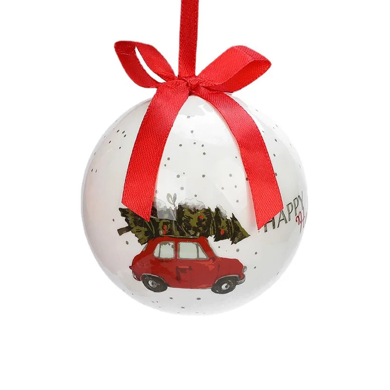Colgante decorativo de bolas navideñas para el festivo árbol de Navidad.
