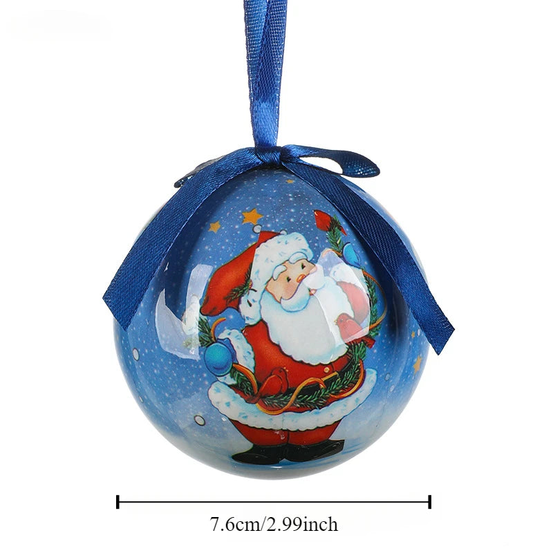 Colgante decorativo de bolas navideñas para el festivo árbol de Navidad.