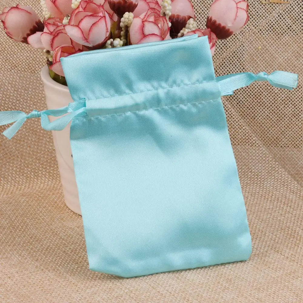 Satin Drawstring Pouch For Packing Gift Bag.