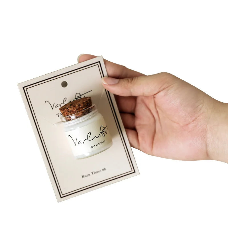 Mini vela de cera de soja para aromaterapia.