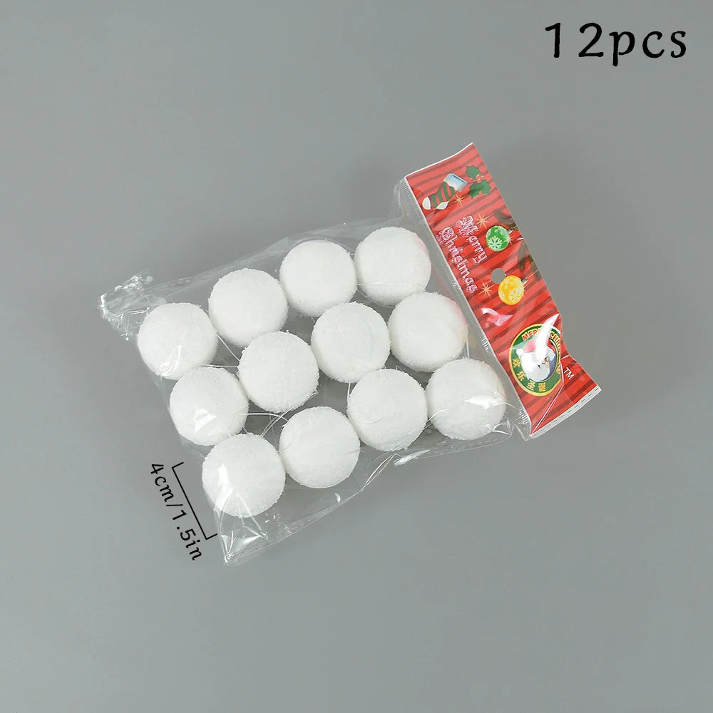 Adorno de bolas navideñas de plástico en caja, en colores rosa y dorado surtidos.