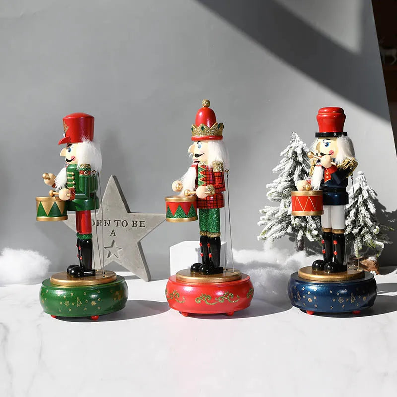 Nutcracker Round Base Wooden Soldier 36CM