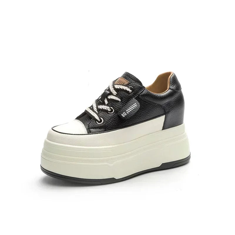 Fujin platform sneakers for women Genuine Leather