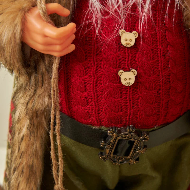 Grandi bambole di Babbo Natale decorative da 60 cm, Babbo Natale in piedi.