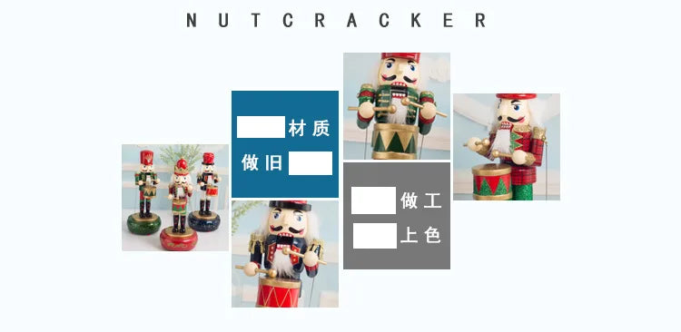 Nutcracker Round Base Wooden Soldier 36CM