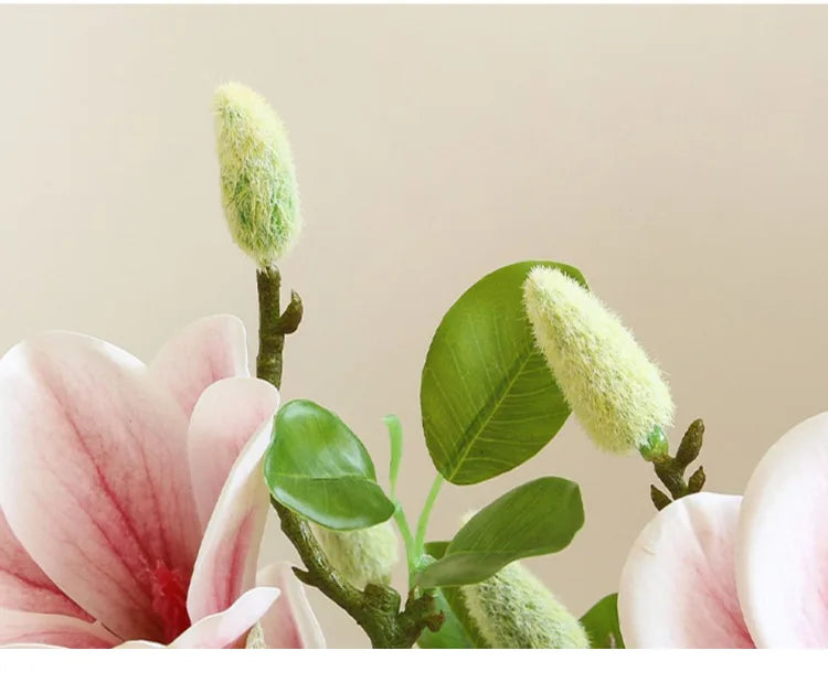 Magnolia Simulation Flower, Living Room Decoration Ornament Decoration.