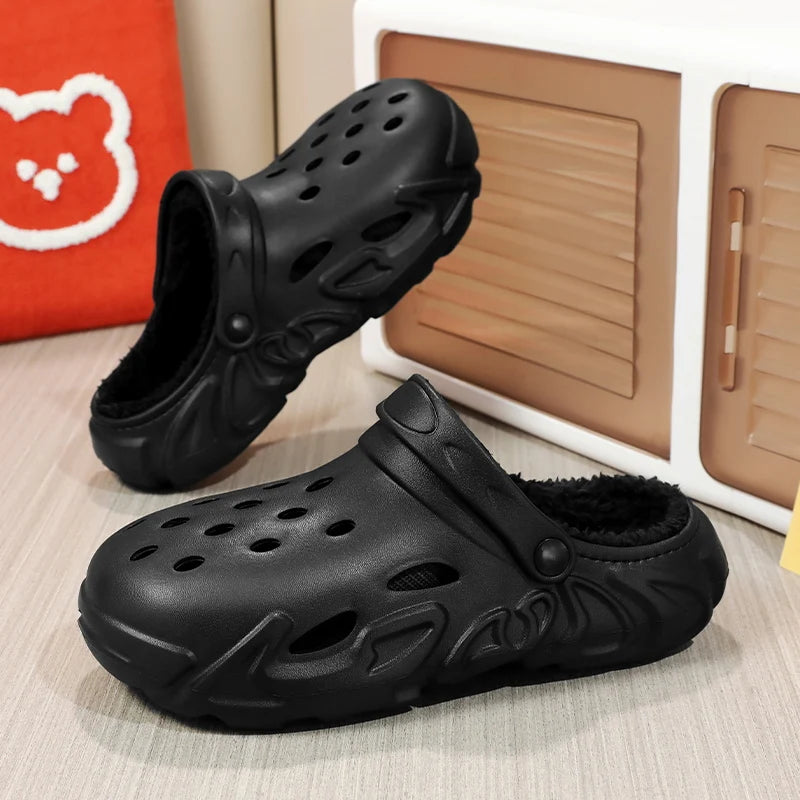 Winterliche Plüsch-Hausschuhe aus Fell – Warme, flauschige Hausschuhe