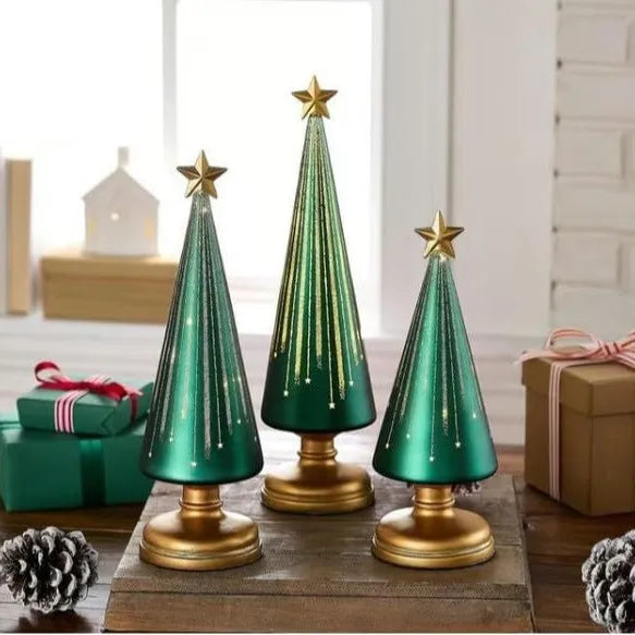Adornos navideños, artesanía, regalo, decoración, resina, árbol de Navidad.