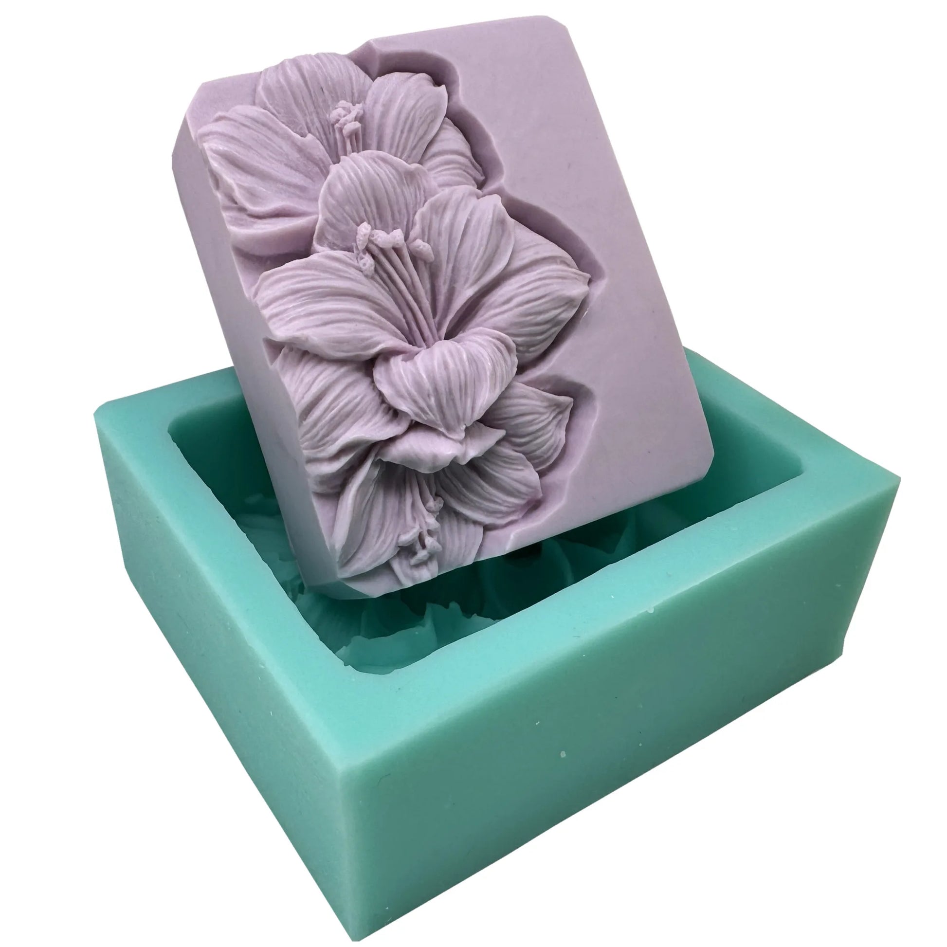 Elegant Sunflower Soap Mold 3D Rectangler