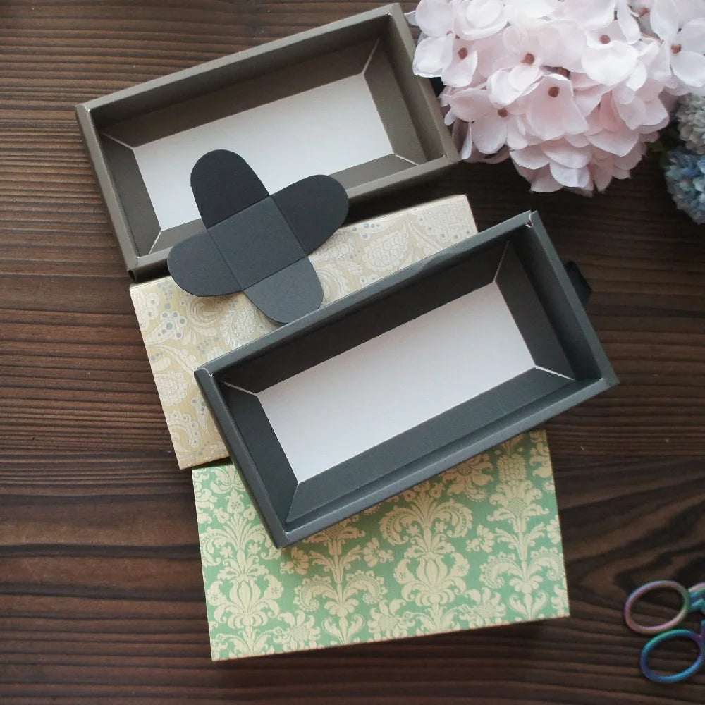 Elegant Blue Yellow Flower Pattern 3 Size 10 Set Gifts Packing