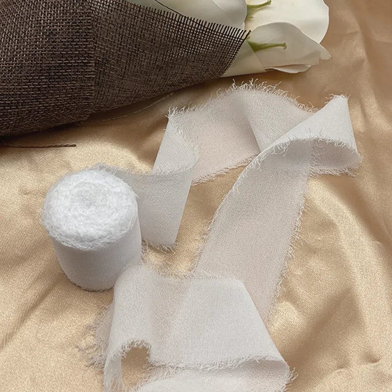 Cinta de encaje Cinta de gasa Cinta de seda Flores