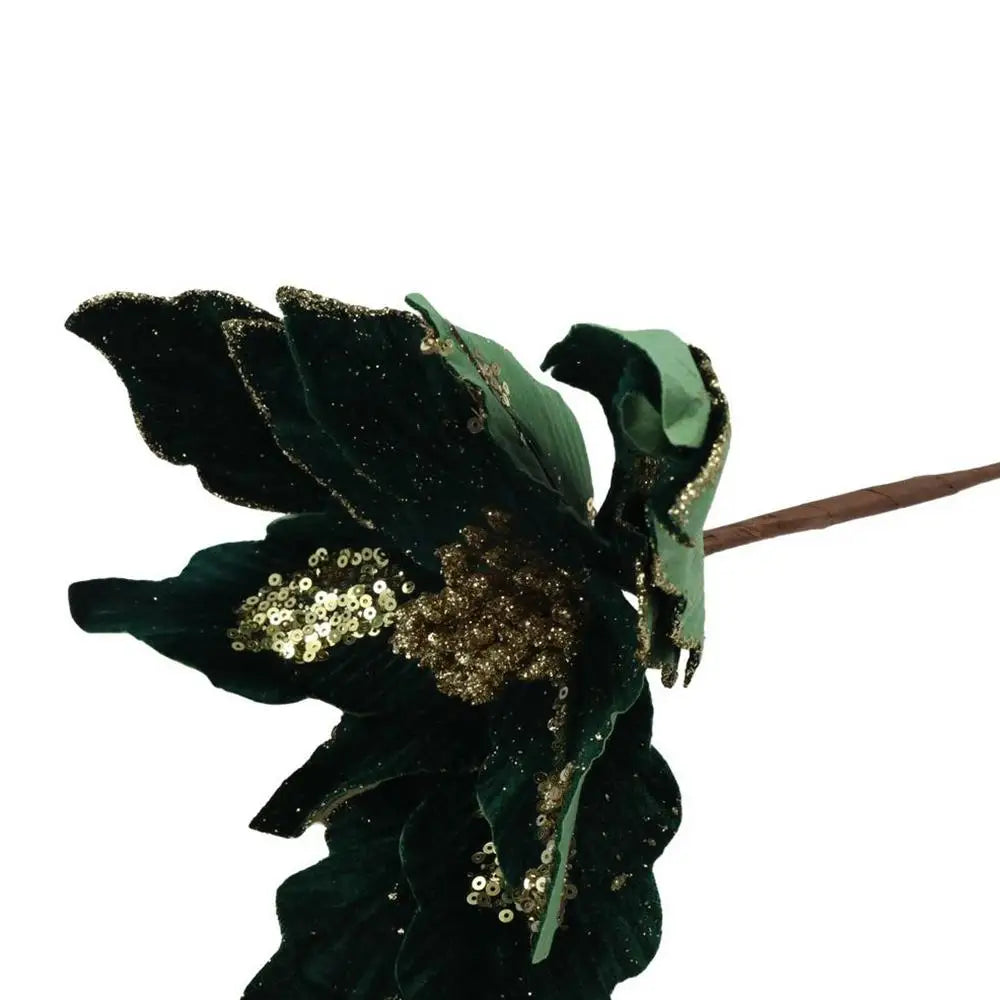 Fiore di Natale artificiale unico e bellissimo, con glitter da appendere, 4 colori