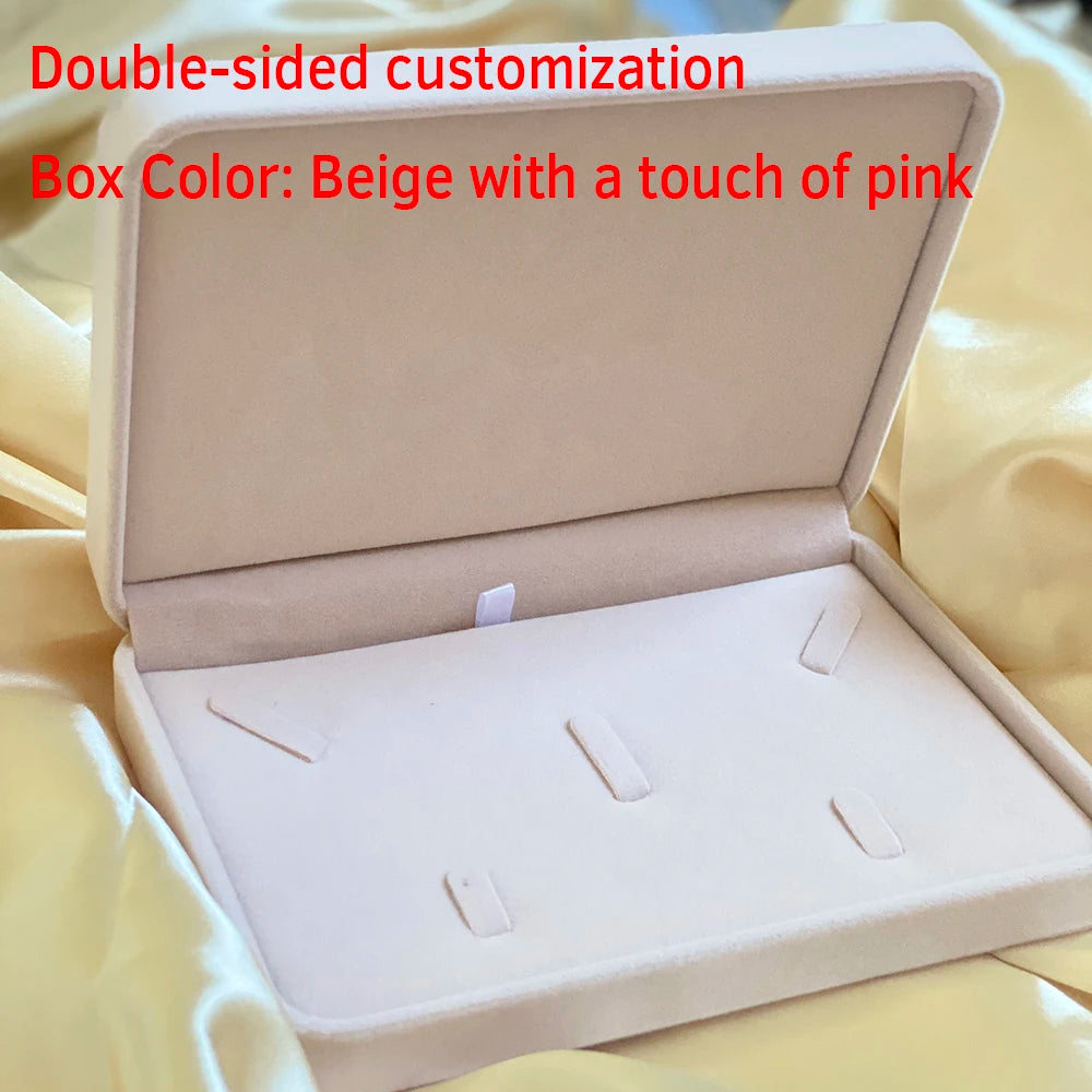 Scatola portagioie in flanella, scatola regalo per fedi nuziali personalizzata.