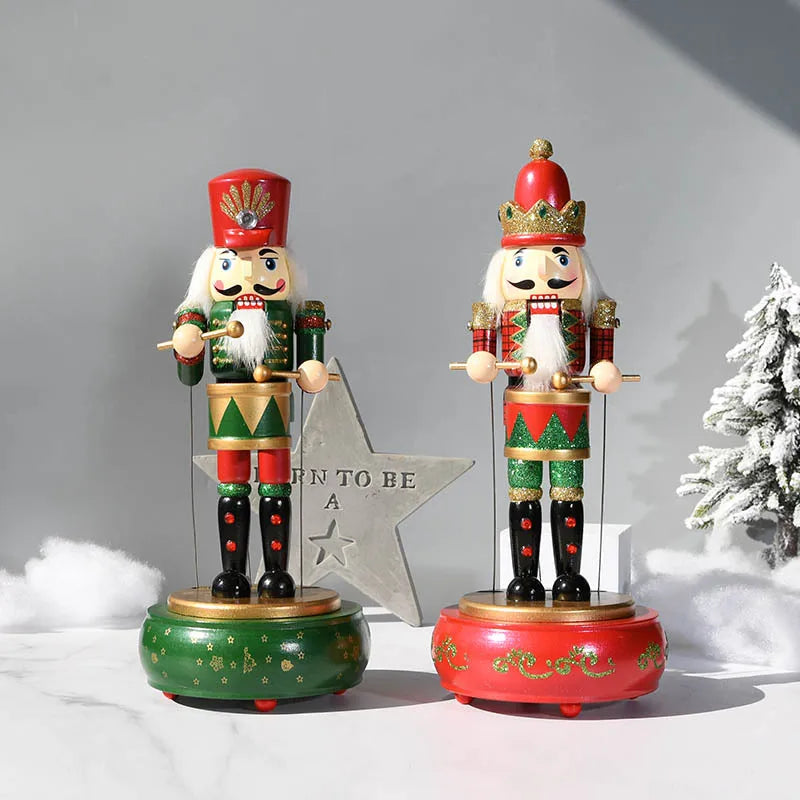 Nutcracker Round Base Wooden Soldier 36CM
