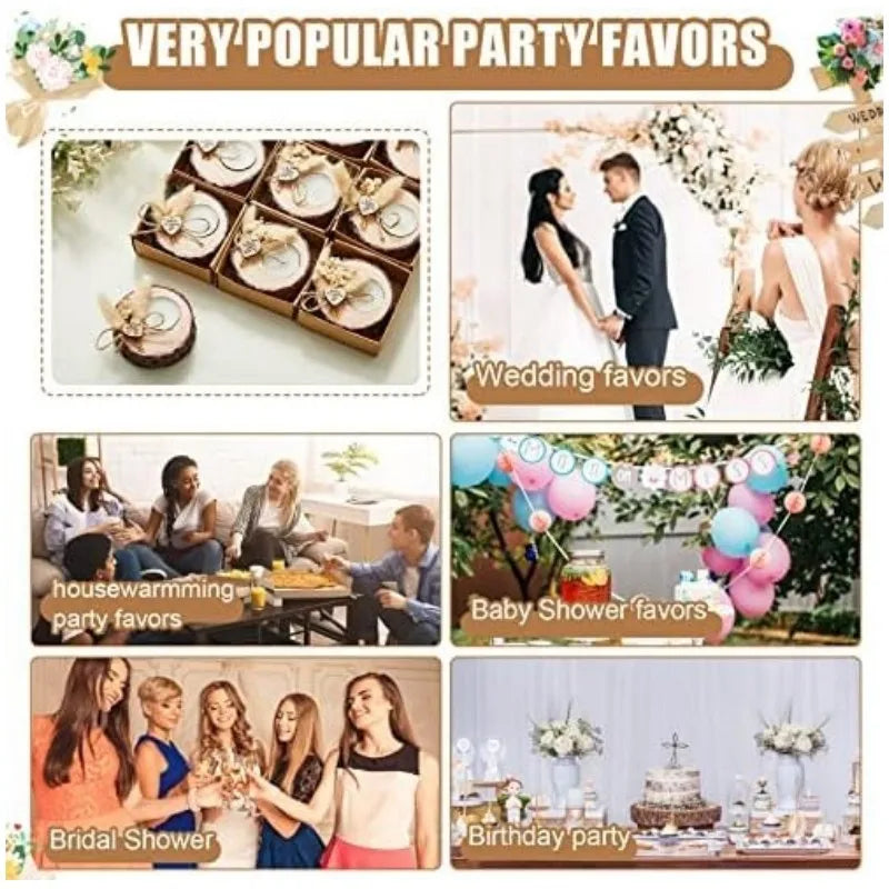 Guest Gift Candles Wedding Wooden Tealight Candle Holders 10/15/20 Pieces Gifts Party Favors