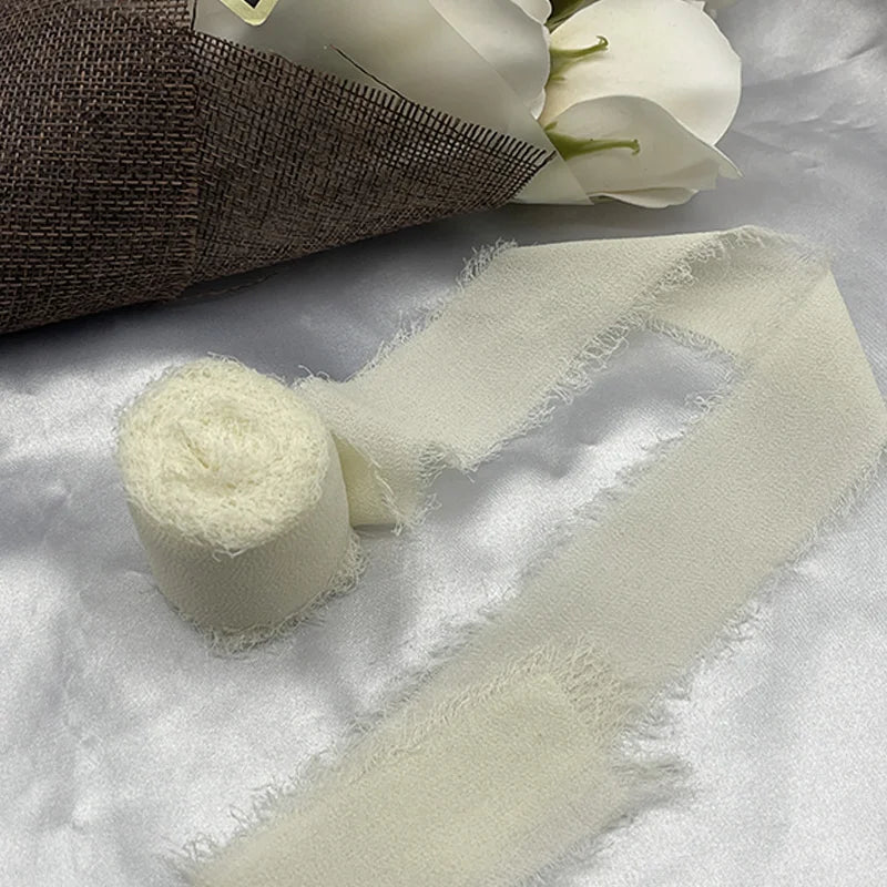 Cinta de encaje Cinta de gasa Cinta de seda Flores