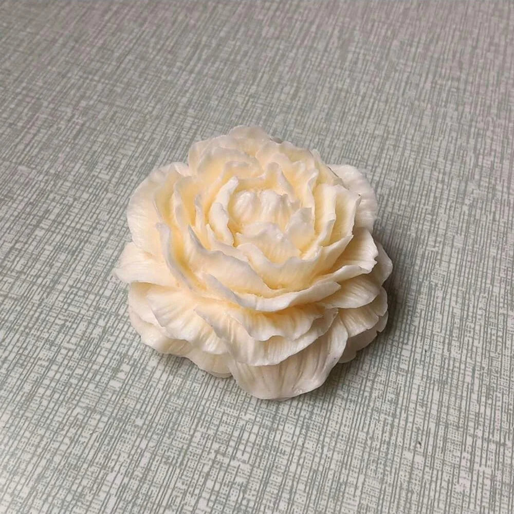 Peony Candle Silicone Mold Size: 9.6*4.5cm