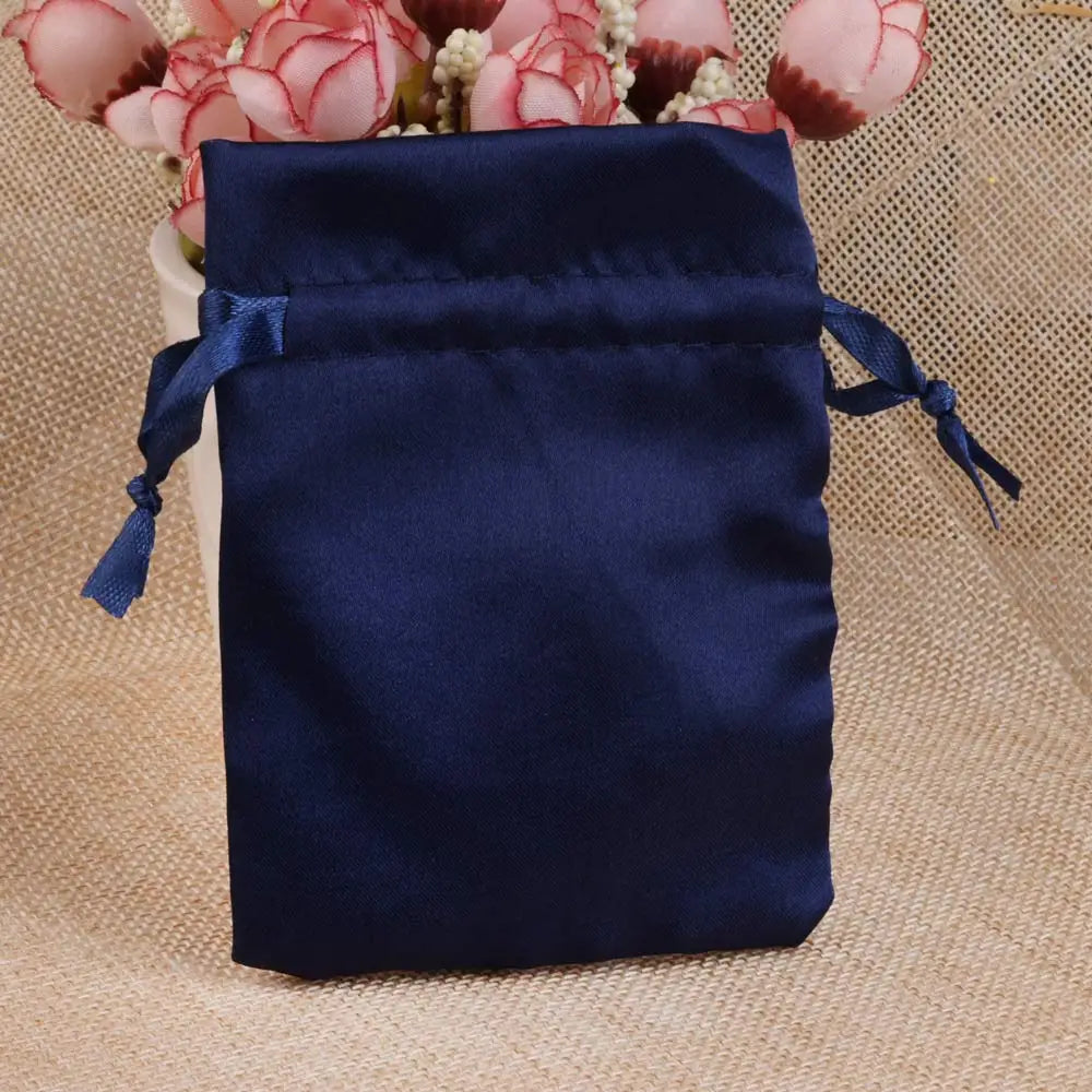Satin Drawstring Pouch For Packing Gift Bag.