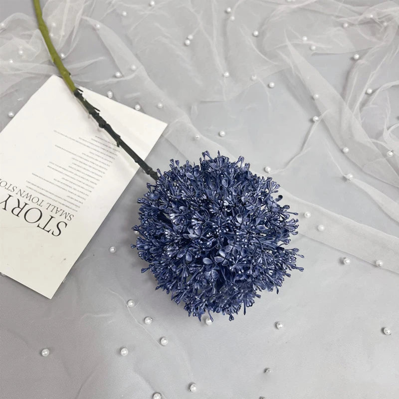 Grande ramo artificiale di cipolla colorata per sala da matrimonio, floreale, 75 cm.