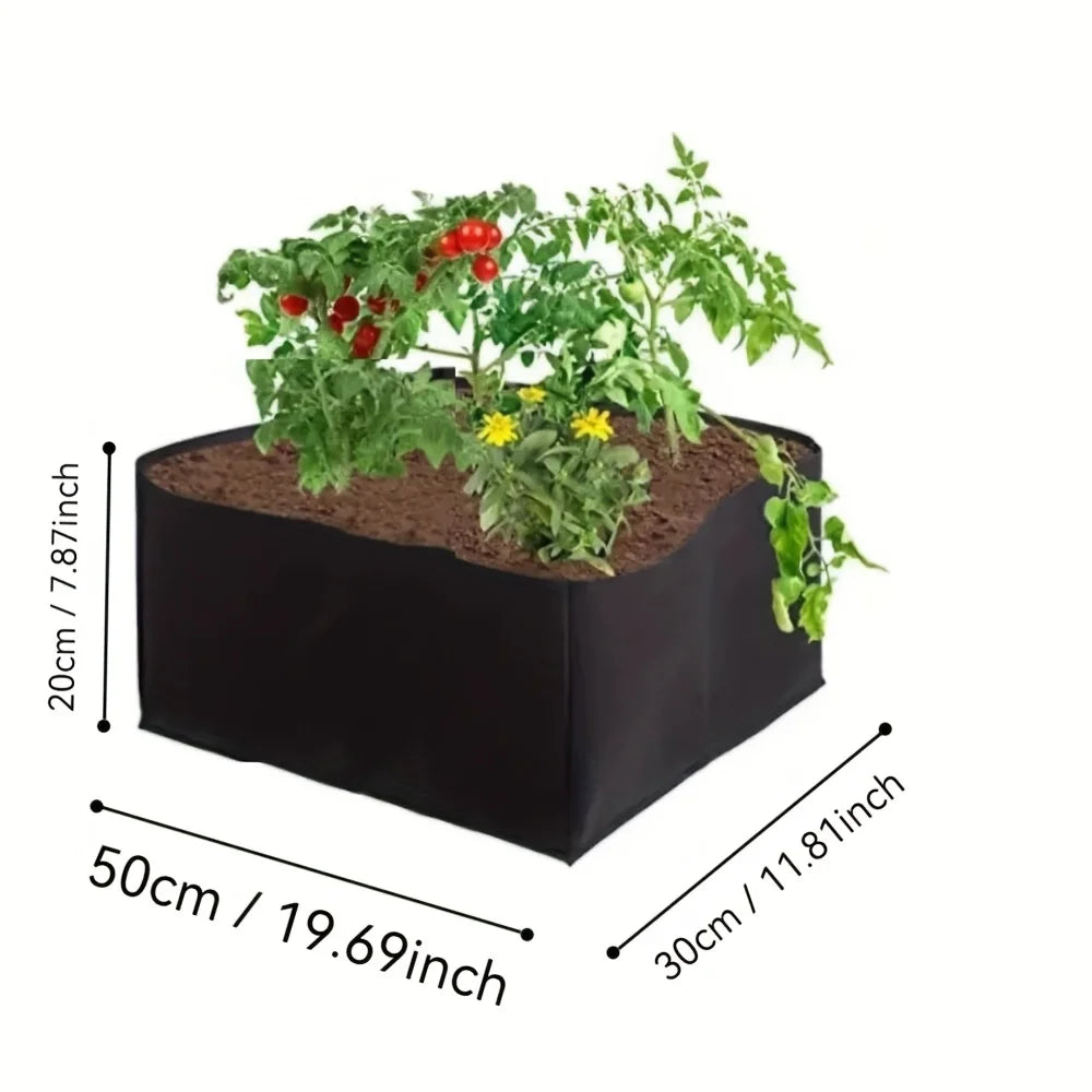 Multi sized garden planting bag with handle outdoor flower pots.