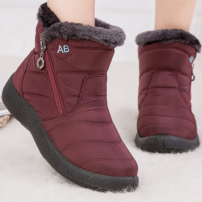 Women's Boots Women's Ankle Boots With Fur Winter