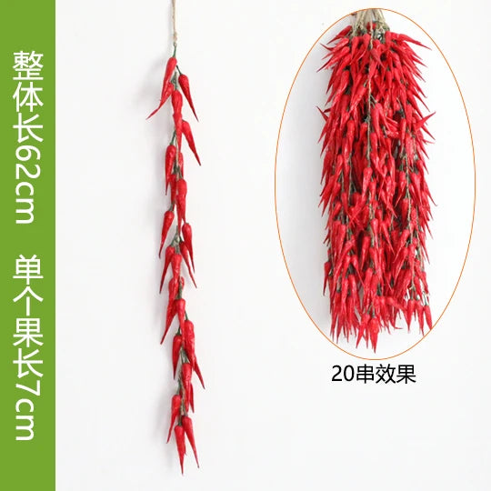 Künstliche Dekorationen, simuliertes Gemüse.