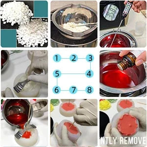 Molde de silicona para velas con forma de bolsa de regalo navideña