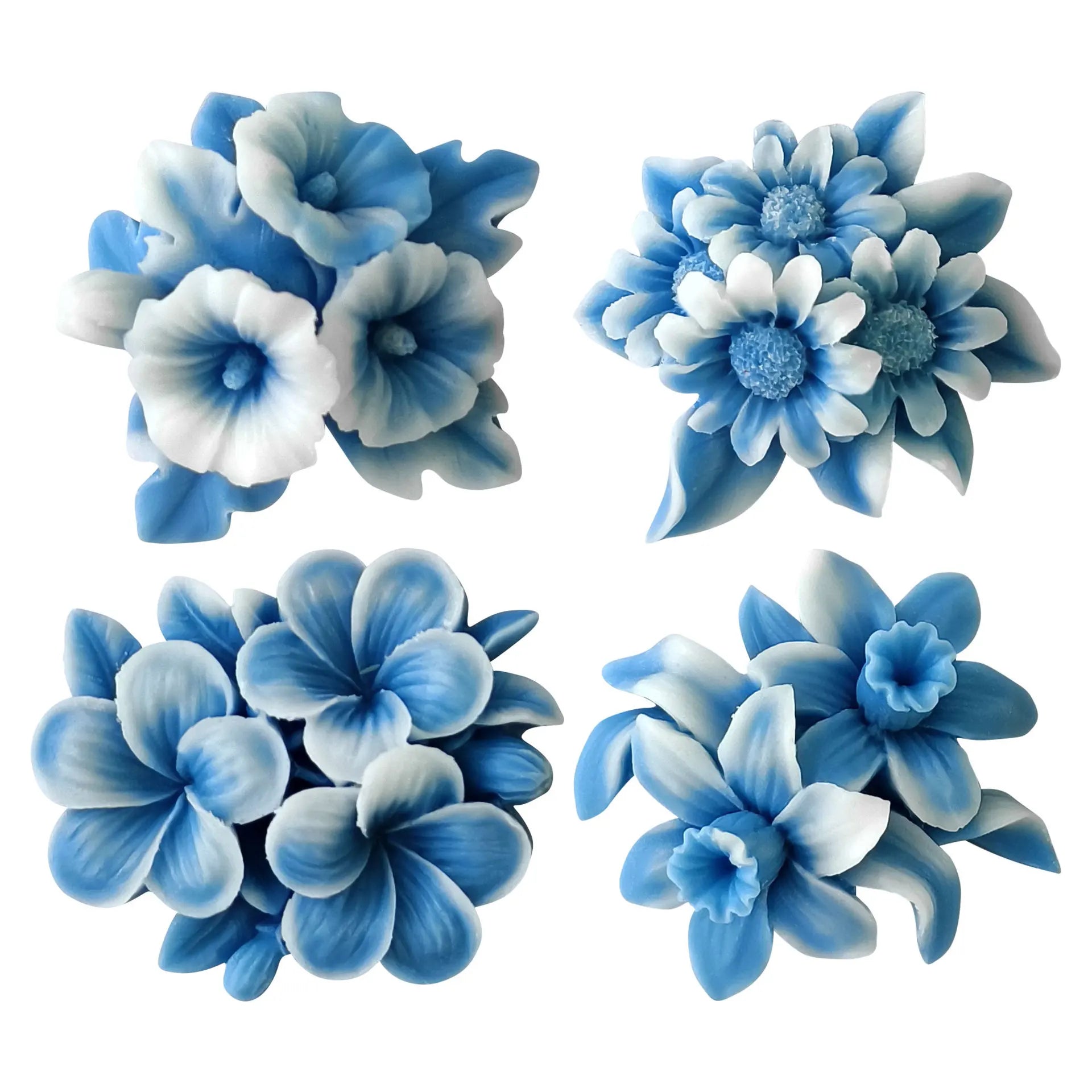 Stampo in silicone a forma di fiore per candele fai da te per aromaterapia