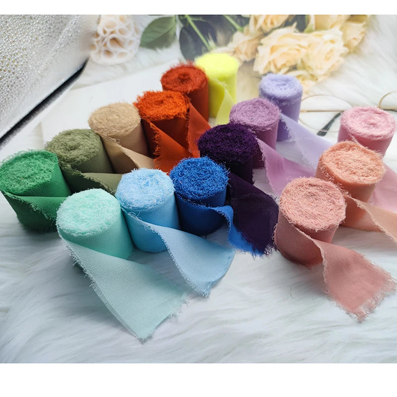 Cinta de encaje Cinta de gasa Cinta de seda Flores