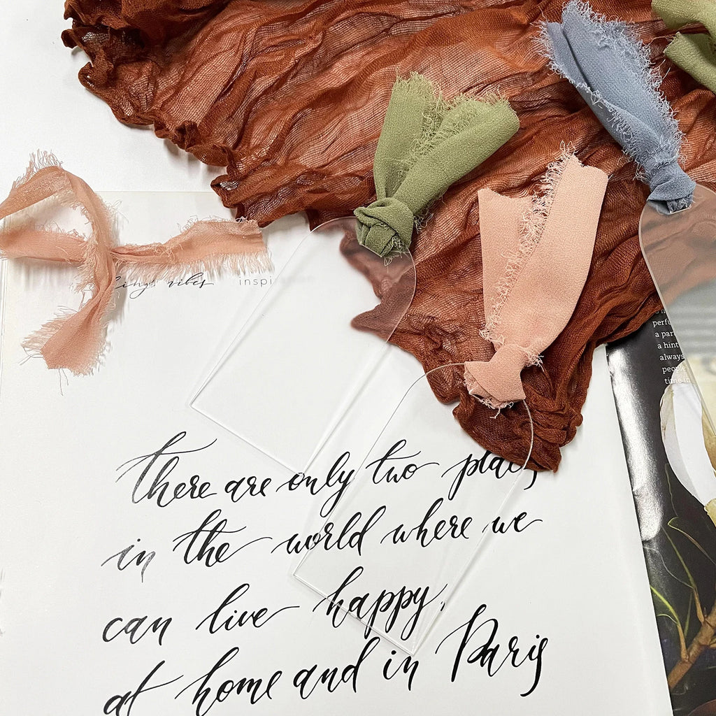 Tarjeta de lugar de boda de acrílico con arco de etiqueta de nombre de acrílico esmerilado, 10/20/50 piezas