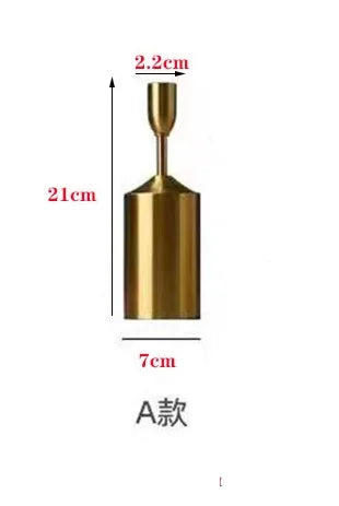 European Style Retro Metal Candelabra Candle Holder