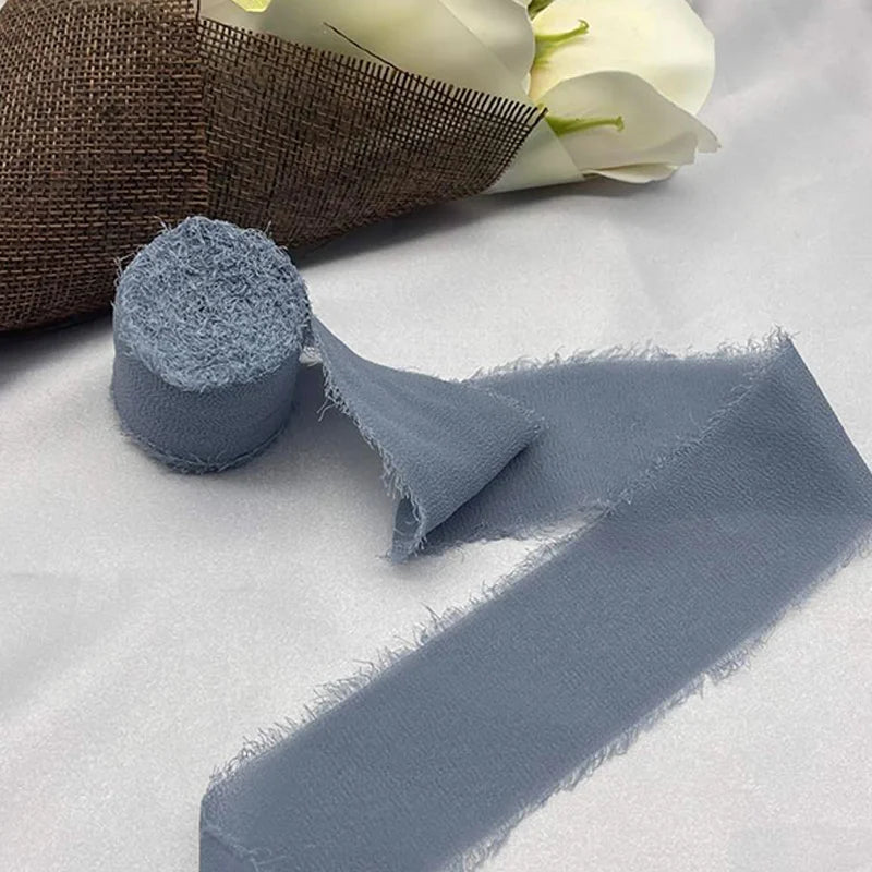 Nastro di pizzo, nastro di seta chiffon, fiori