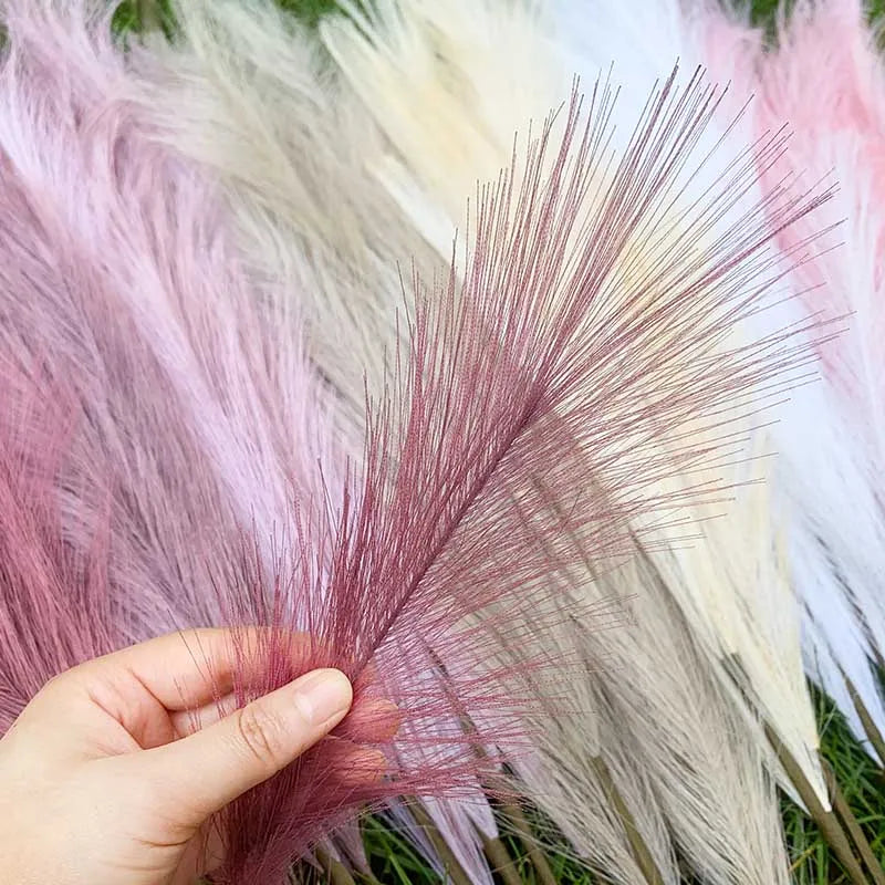 Artificial Pampas Grass Dried Reed Flowers 5pcs 100cm