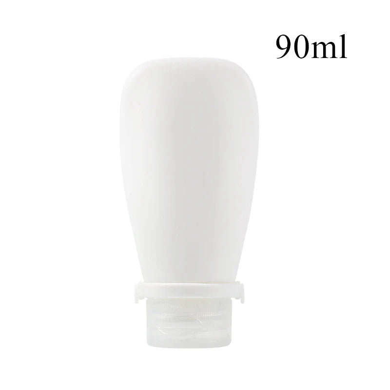 Bottiglia da viaggio portatile in silicone per cosmetici, bottiglia vuota ricaricabile