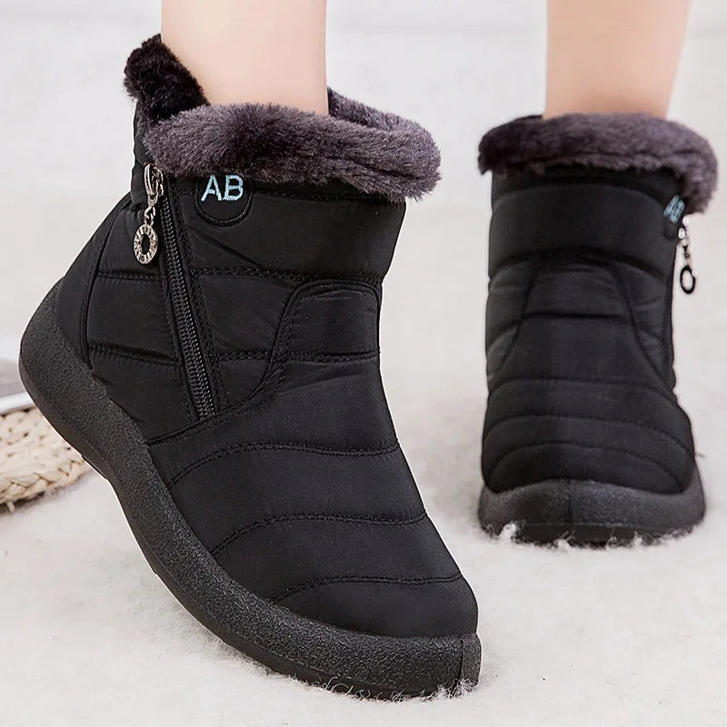 Women's Boots Women's Ankle Boots With Fur Winter